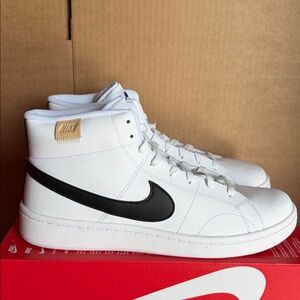 Nike Court Royale 2 Mid White Black CQ9179-100 Men’s Size 12